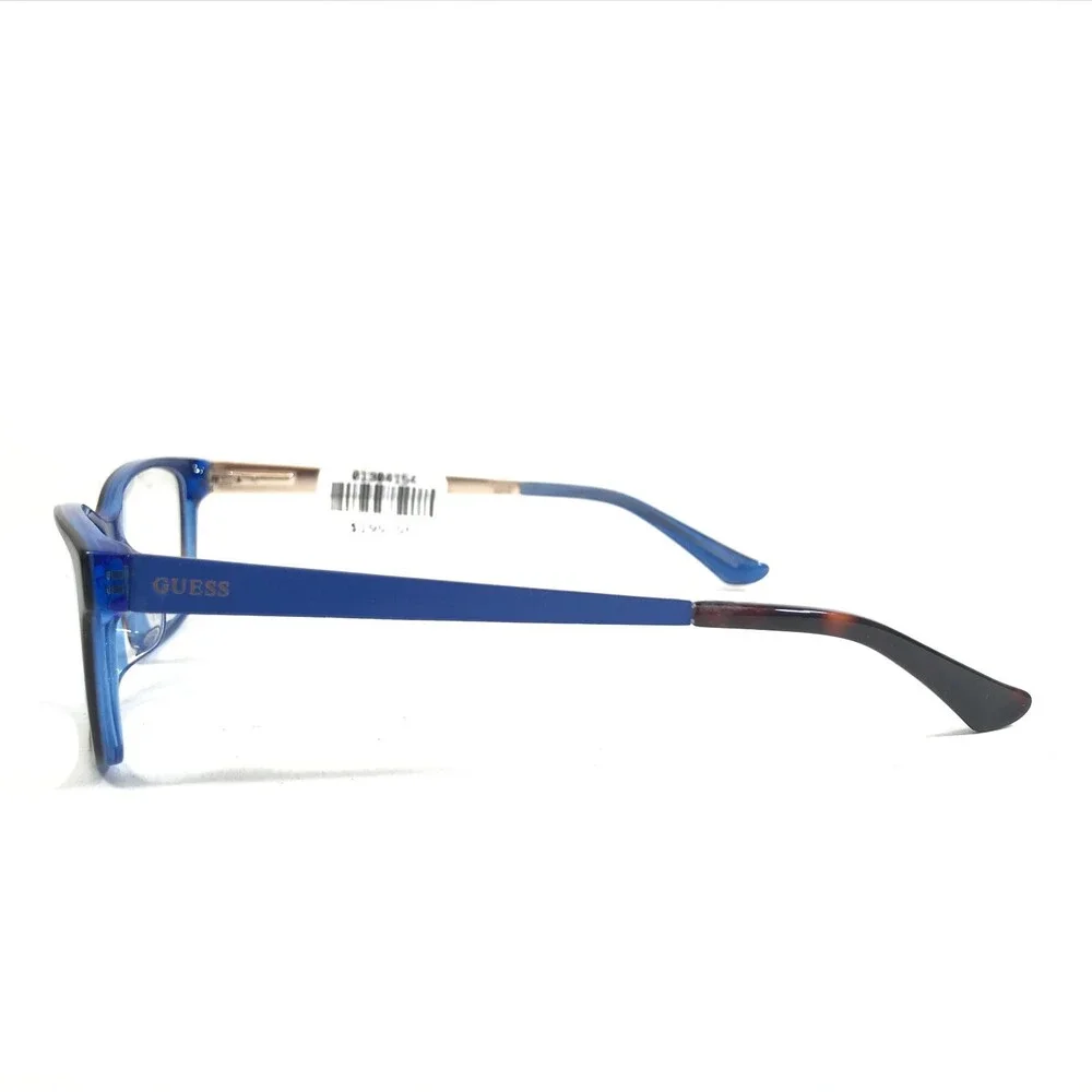 Guess Eyeglasses Frames GU2538-F 052 Clear Blue Brown Tortoise Cat Eye 55-15-135